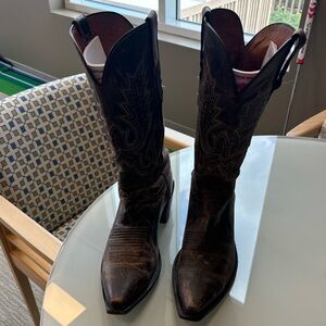 Lucchese Men Goat Snip Brown- 11D